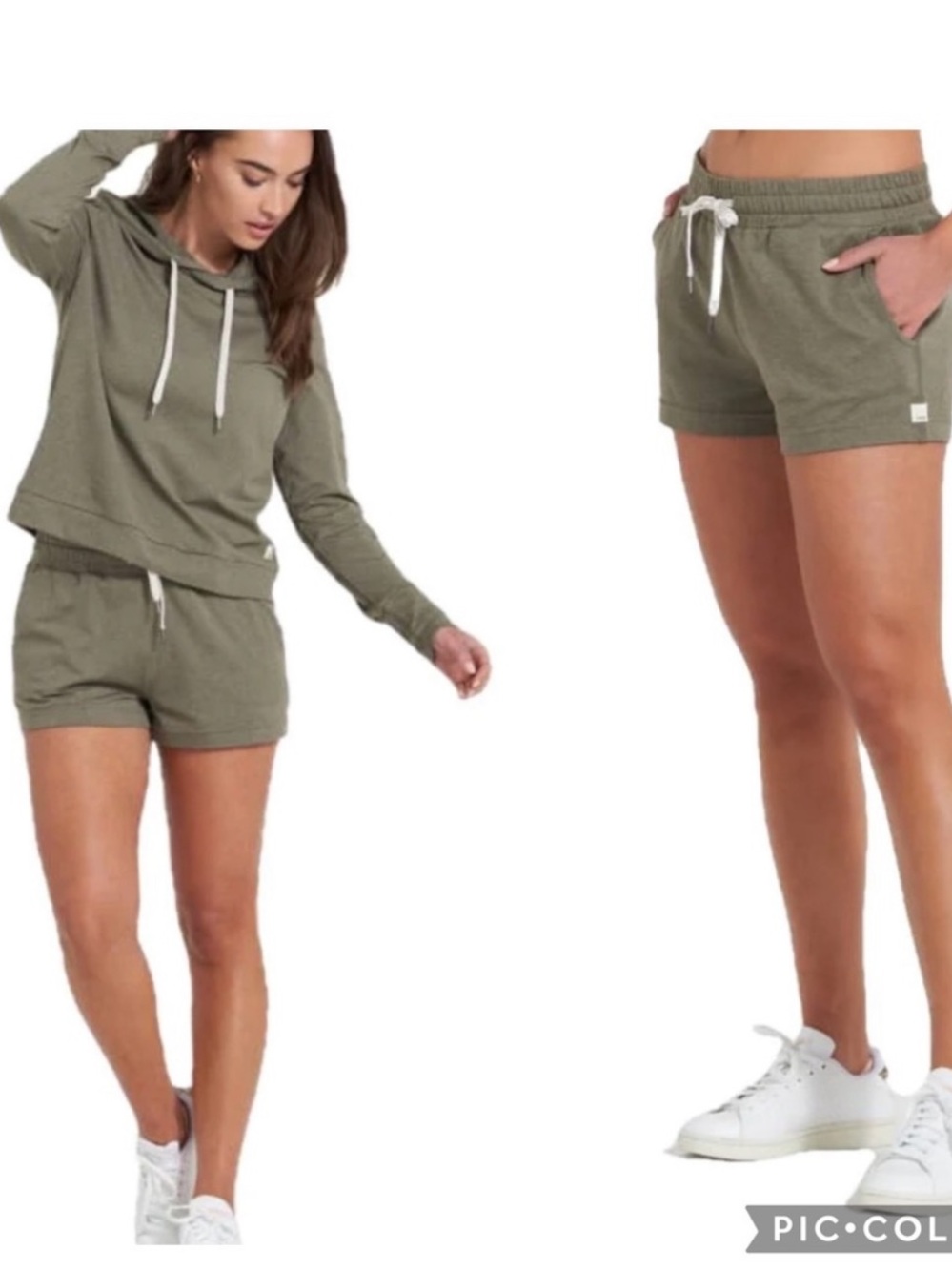 Vuori Women's Halo Performance Shorts XS Light Oregano Heather DreamKnit - Picture 6 of 14
